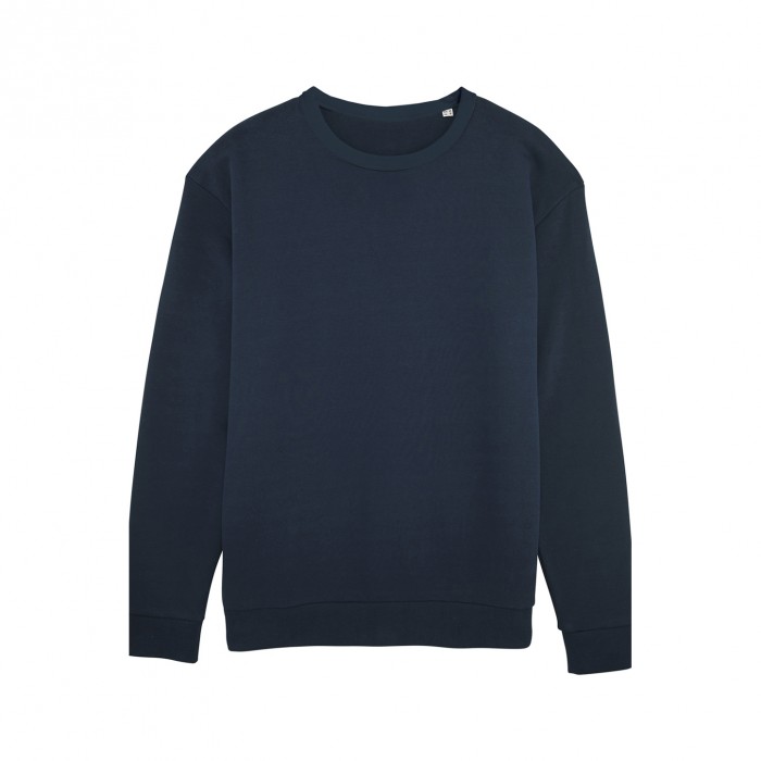 Unisex Drop Shoulder Crewneck Sweatshirt JOIN CLOTHES 300 Gsm Organic  Cotton Blend French Navy