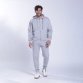 Zip Hoodie MOLECULE® 3302 Cotton Blend 300 Gsm Regular Fit Sport Grey
