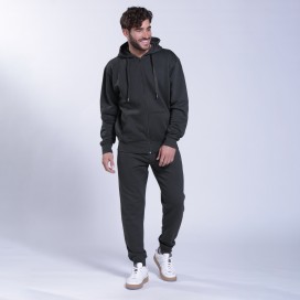 Zip Hoodie MOLECULE® 3302 Cotton Blend 300 Gsm Regular Fit Olive