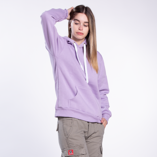 Women Pullover Hoodie Fluffy MOLECULE 00043 Cotton Blend 320 Gsm