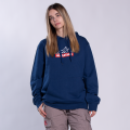Women Pullover Hoodie MOLECULE® 3301 MOUNTAIN Cotton Blend 300 Gsm Regular Fit Indigo