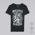 Unisex Short Sleeves T-shirt MOLECULE® Round Neck Division Print Organic Cotton