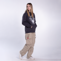 Women Cargo Pants MOLECULE® 50005 Canvas Zipper Regular Fit Beige