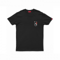 Unisex Short Sleeves T-Shirt MOLECULE® 1100 Cyber Samurai Front & Back Print Cotton 150 Gsm Regular Fit Black