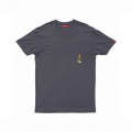 Unisex Short Sleeves T-Shirt MOLECULE® 1100 Assassins Front & Back Print Cotton 150 Gsm Regular Fit Dark Grey