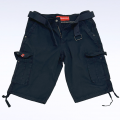Cargo Shorts MOLECULE® Lightweight Cotton Belt Regular Fit Navy