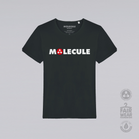 Unisex Short Sleeves T-shirt MOLECULE® Print Scoop Neck Organic Cotton