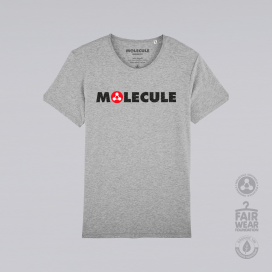 Unisex Short Sleeves T-shirt MOLECULE® Print Scoop Neck Organic Cotton