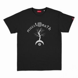 Unisex Short Sleeves T-Shirt MOLECULE® Blossom Death Print Cotton 150 Gsm Regular Fit Black