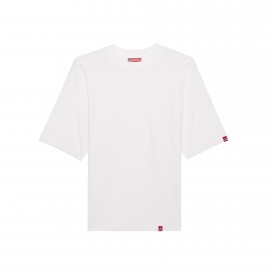 Unisex Short Sleeves T-Shirt MOLECULE® 815 Blaster 200 Gsm Organic Cotton Loose Fit White