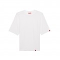 Unisex Short Sleeves T-Shirt MOLECULE® 815 Blaster 200 Gsm Organic Cotton Loose Fit White