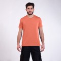 Unisex Short Sleeves T-Shirt MOLECULE® 1500 Round Neck Cotton Blend 150 Gsm Regular Fit Salmon