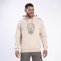 Pullover Hoodie MLC 3301 SKULLHEADS IV - LOW POLY Cotton Blend 280 Gsm Regular Fit Off White