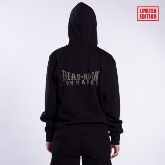 Unisex Zip Hoodie MOLECULE® NIGHTSTALKER Skull Print Cotton