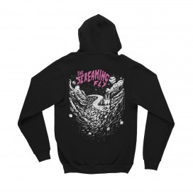 Unisex Zip Hoodie MOLECULE® The Screaming Fly Trip to Venus Album Cover Print Cotton Blend 300 Gsm Regular Fit Black