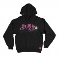 Unisex Pullover Hoodie MOLECULE® The Screaming Fly Trip to Venus Album Cover Print Cotton Blend 300 Gsm Regulard Fit Black