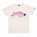 Unisex Short Sleeves T-Shirt MOLECULE® The Screaming Fly Venus Logo Print Cotton 150 Gsm Regular Fit Off White
