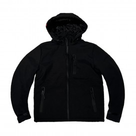 Jacket Softshell 50 MLC Inner Capitone Hooded Black