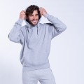 Pullover Hoodie MOLECULE® 3301 Cotton Blend 280 Gsm Regular Fit Sport Grey