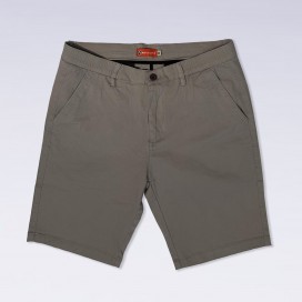 Short Pants Chino 100 Cotton Elastic Light Grey