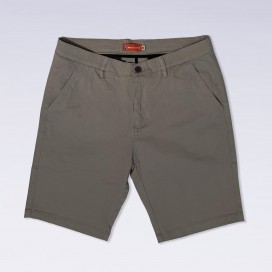 Short Pants Chino 100 Elastic Band Cotton Blend Light Grey