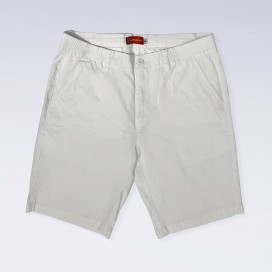 Short Pants Chino 100 Elastic Band Cotton Blend White