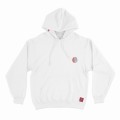 Pullover Hoodie MOLECULE® 00043 Fluffy Brain Cotton Blend 320 Gsm Regular Fit White