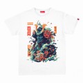 Unisex Short Sleeves T-Shirt MOLECULE® 1100 Samurai Cotton 150 Gsm Regular Fit White