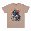 Unisex Short Sleeves T-Shirt MOLECULE® 1100 Samurai Cotton 150 Gsm Regular Fit Camel