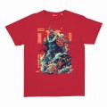 Unisex Short Sleeves T-Shirt MOLECULE® 1100 Samurai Cotton 150 Gsm Regular Fit Red