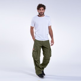 Cargo Pants MOLECULE® 50005 Canvas Zipper Regular Fit Khaki