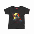 Kids Short Sleeve T-Shirt MOLECULE® HERMES Cotton Black