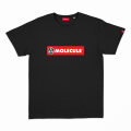 Unisex Short Sleeve T-Shirt MOLECULE® 1100 LOGO DTF Cotton 150 Gsm Regular Fit Black