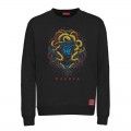 Sweatshirt MOLECULE® 331 MEDUSA DTF Front Cotton Blend 290 Gsm Black