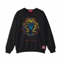 Sweatshirt MOLECULE® 331 MEDUSA DTF Front Cotton Blend 300 Gsm Black