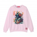 Sweatshirt MOLECULE® 331 SAMURAI DTF Print Cotton Blend 300 Gsm Pink