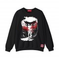 Sweatshirt MOLECULE® 331 TORII GATE DTF Front Cotton Blend 300 Gsm Black