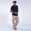 Cargo Pants MOLECULE® 50005 Canvas Zipper Baggy Loose Fit Beige