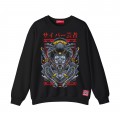 Sweatshirt MOLECULE® 331 CYBER GEISHA DTF Front Cotton Blend 300 Gsm Black
