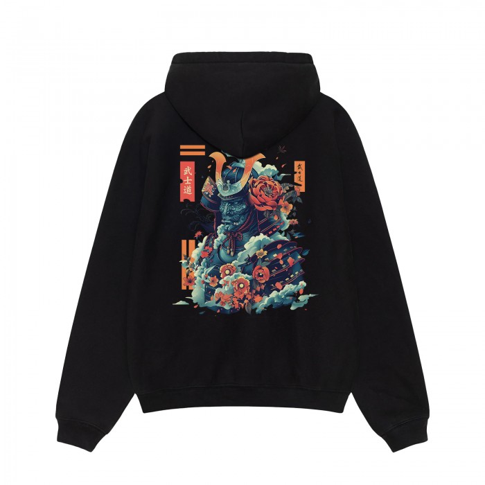 m.u 凸凹　reversible SWEAT japoness Unisex Pullover Hoodie MOLECULE® 332 SAMURAI DTF Print