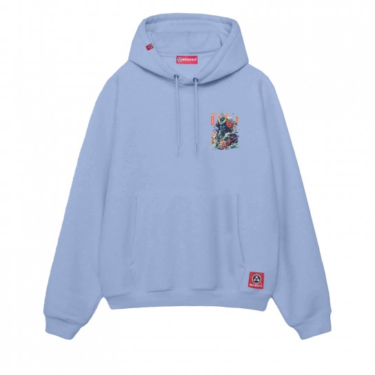 Unisex Zip Hoodie MOLECULE® 333 SAMURAI DTF Print Cotton
