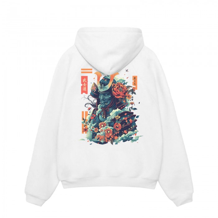Unisex Zip Hoodie MOLECULE® 333 SAMURAI DTF Print Cotton