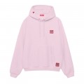 Unisex Pullover Hoodie MOLECULE® 332 SURFER CAT DTF Print Cotton Blend 300 Gsm Regular Fit Pink