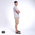 Short Pants MOLECULE® 555 Cargo Cotton Blend Regular Fit Beige