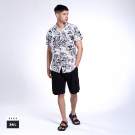 Short Pants MOLECULE® 555 Cargo Cotton Blend Regular Fit Black