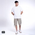 Cargo Shorts MOLECULE® Lightweight Cotton Belt Regular Fit Beige