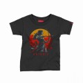 Kids Short Sleeve T-Shirt MOLECULE® ARTEMIS Cotton Black