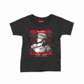 Kids Short Sleeve T-Shirt MOLECULE® ALEXANDER THE GREAT Cotton Black