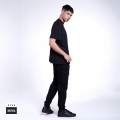 Cargo Pants MOLECULE® 816 Elastic Waistband/Ankle Regular Fit Black