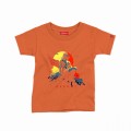 Kids Short Sleeve T-Shirt MOLECULE® HERMES Cotton Orange